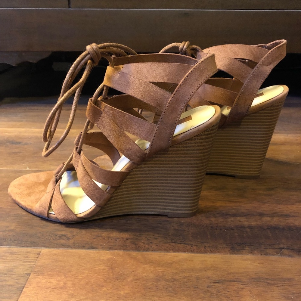 Lace Up Wedges